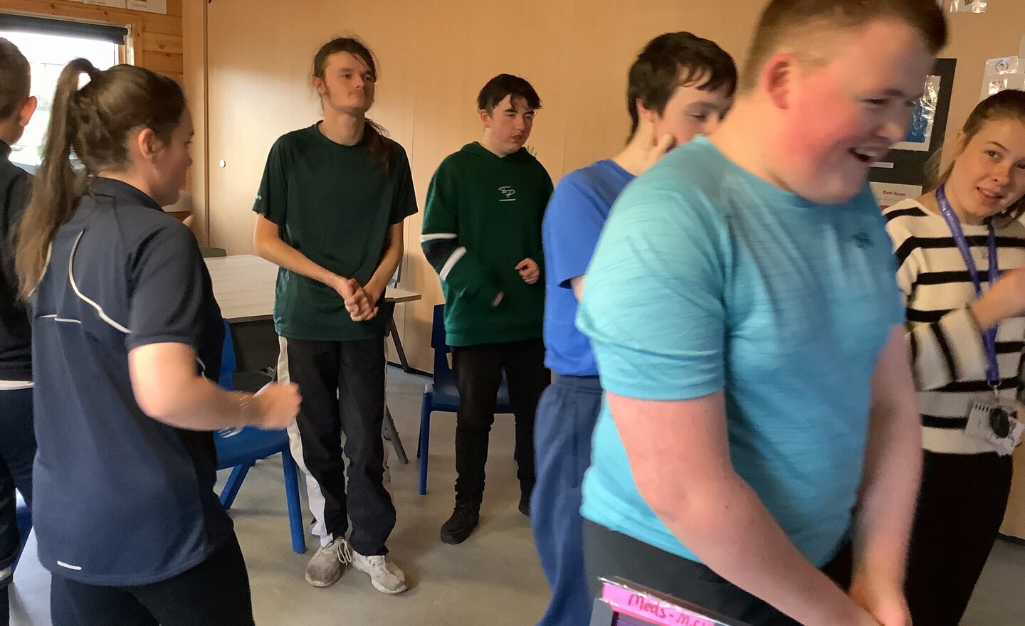 Image of KS5W Music making and pantomime practice 